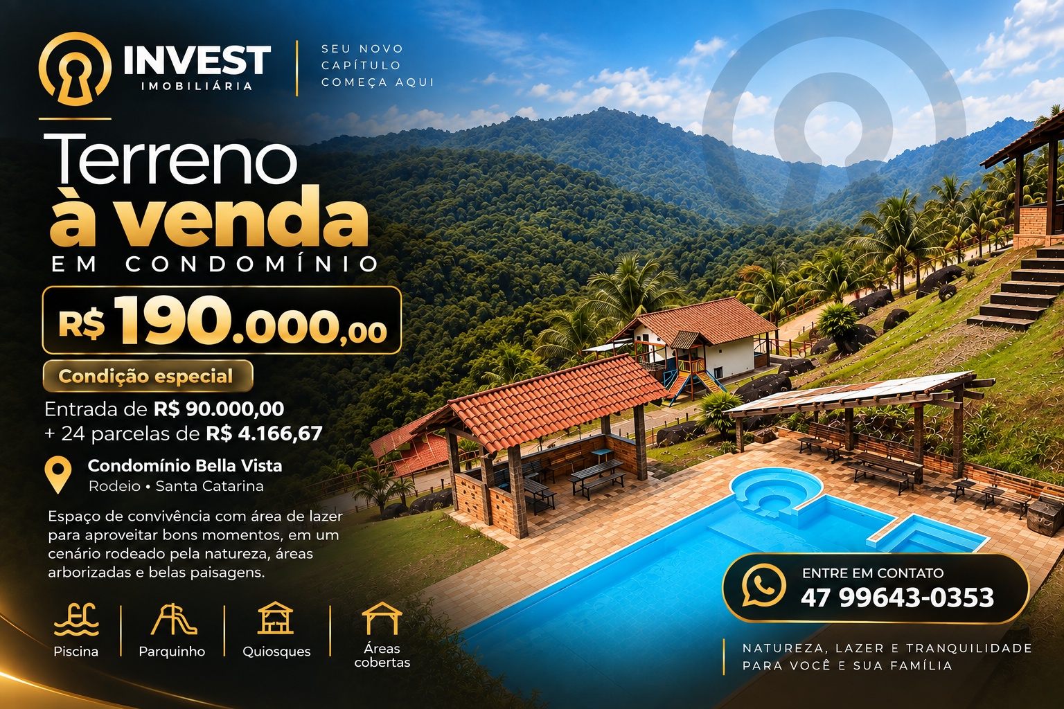 TERRENO EM RODEIO